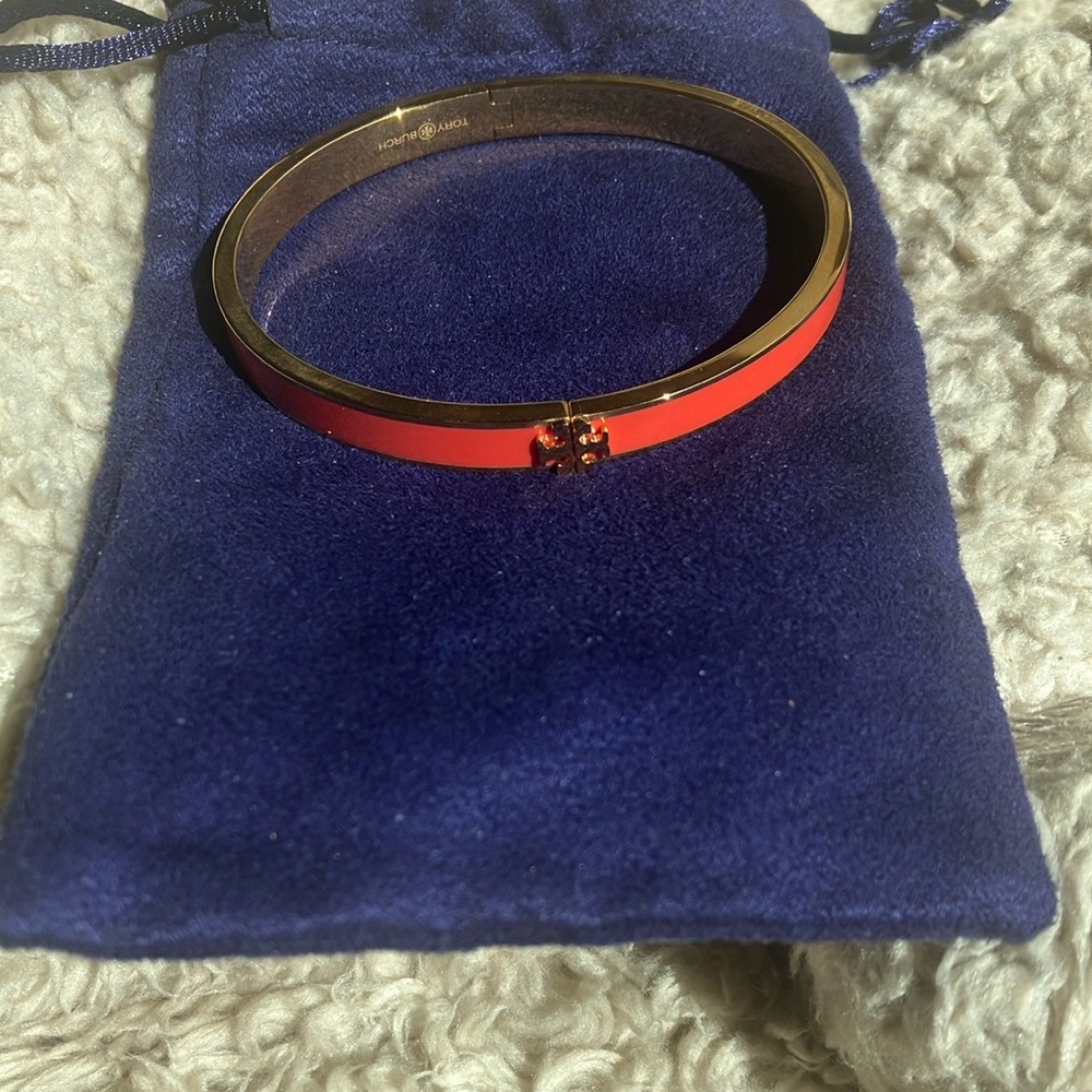 Tory Burch Red and Gold Bracelet